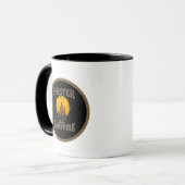 Master-Campfeuer hinzufügen Monogramm-Camping Tasse (Vorderseite Links)