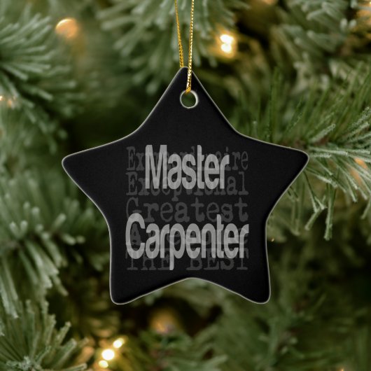 Master Carpenter Extraordinator Keramik Ornament (Baum)