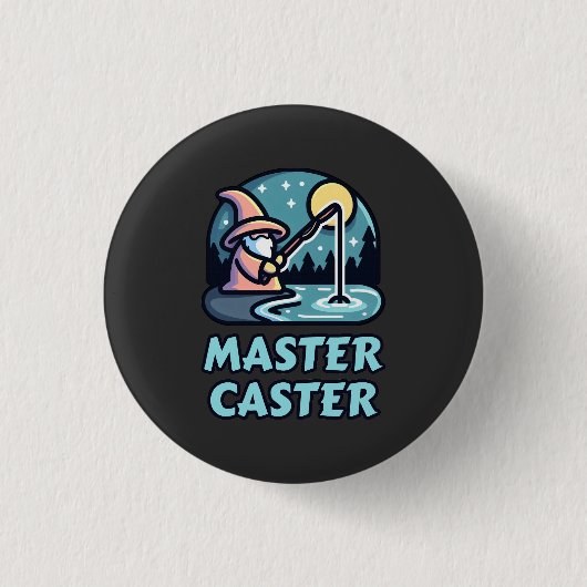 Master Caster Fantasy Fishing Button (Vorderseite)