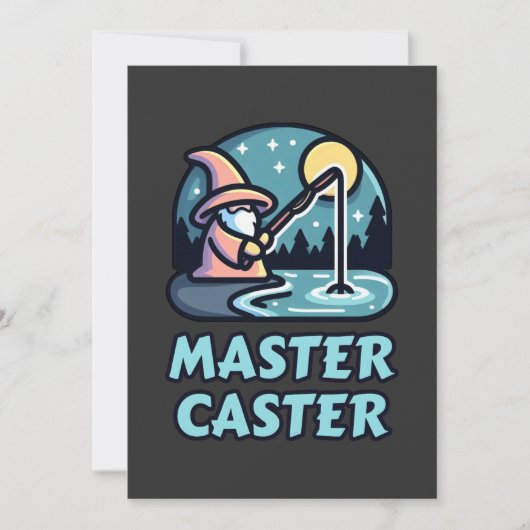 Master Caster Fantasy Fishing Einladung (Vorderseite)