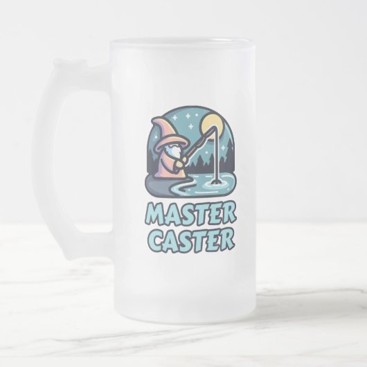 Master Caster Fantasy Fishing Mattglas Bierglas (Links)