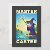 Master Caster - Zauberer für die Fischerei Einladung (Vorderseite)