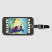 Master Caster - Zauberer für die Fischerei Gepäckanhänger (Vorderseite (Horizontal))