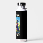 Master Caster - Zauberer für die Fischerei Trinkflasche (Links)