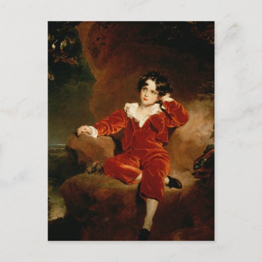 Master Charles William Lambton, 1825 Postkarte (Vorderseite)