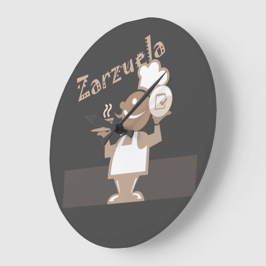 Master Chef klok Große Wanduhr (Winkel)