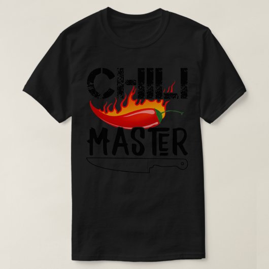 Master Chili Koch Kochküche Geschenk T-Shirt (Design vorne)