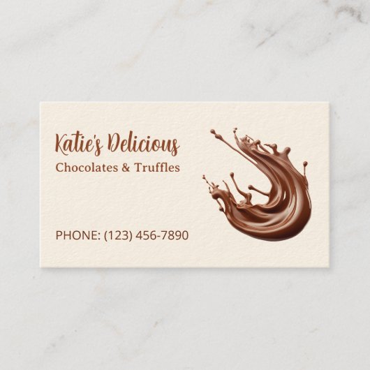 Master Chocolatier Custom QR Visitenkarte (Vorderseite)
