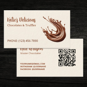 Master Chocolatier Custom QR Visitenkarte