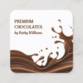 Master Chocolatier Quadratische Visitenkarte