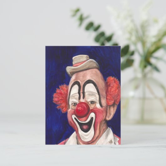 Master Clown Lou Jacobs Postkarte (Stehend Vorderseite)