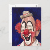 Master Clown Lou Jacobs Postkarte (Vorne/Hinten)