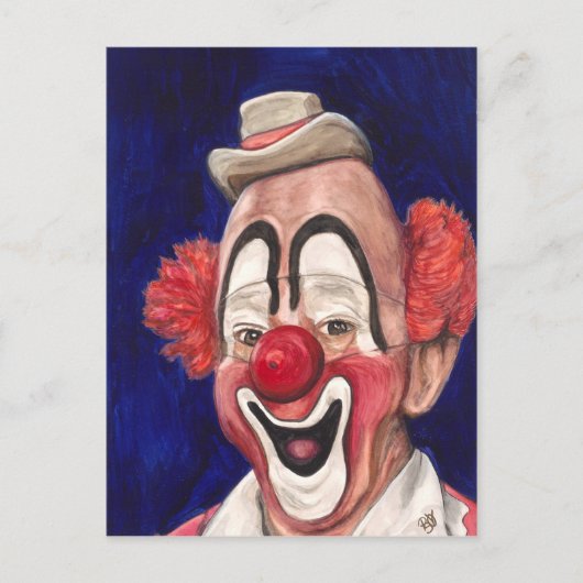 Master Clown Lou Jacobs Postkarte (Vorderseite)