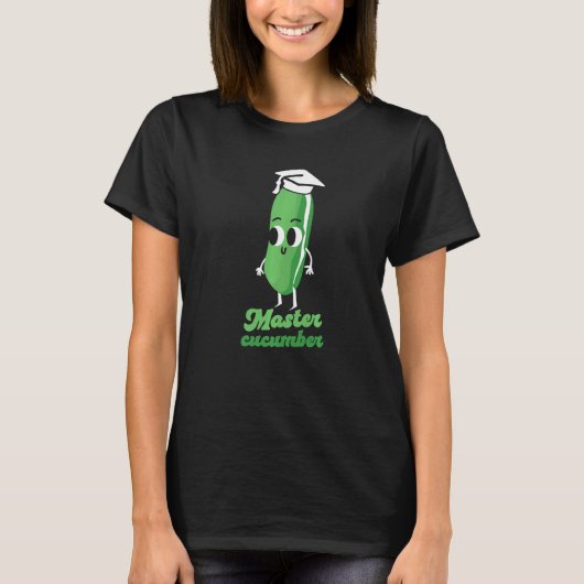 Master Cucumber Vegetarian Vegetable Veggies Vegan T-Shirt (Vorderseite)