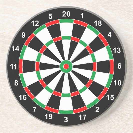 Master Darts Board Basic Round-Target Classic-Spie Getränkeuntersetzer (Vorne)