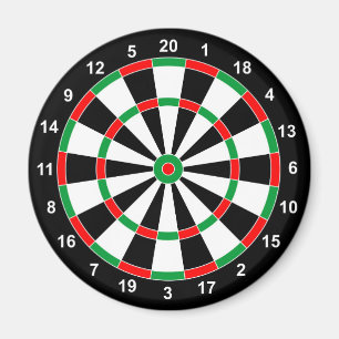 Master Darts Board Basic Round-Target Classic-Spie Magnet