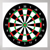 Master Darts Board Basic Round-Target Classic-Spie Poster (Vorne)