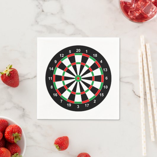 Master Darts Board Basic Round-Target Classic-Spie Serviette (Beispiel)