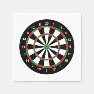 Master Darts Board Basic Round-Target Classic-Spie Serviette