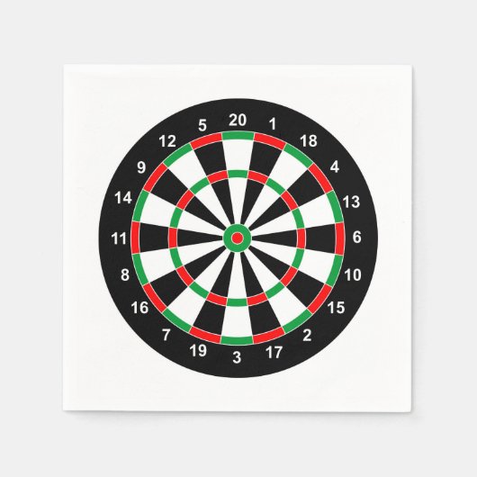 Master Darts Board Basic Round-Target Classic-Spie Serviette (Vorderseite)