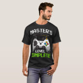 Master Degree 2021 Abschluss Funny Video Gamer P T-Shirt (Vorne ganz)