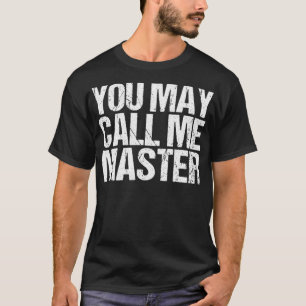 Master Degree Abschluss Geschenk Funny Call Me Mas T-Shirt