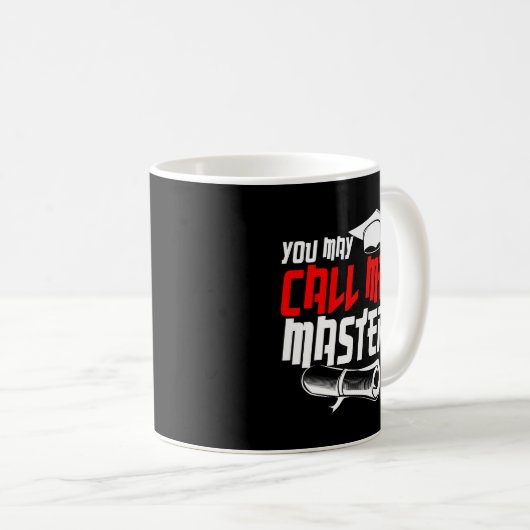 Master Degree Abschluss Gift 2022 MSW MBA  Kaffeetasse (VorderseiteRechts)