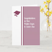 Master Degree Card für Canon Law Karte (Gelbe Blume)