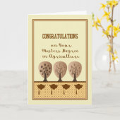 Master Degree Card in der Landwirtschaft Karte (Gelbe Blume)