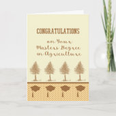 Master Degree Card in der Landwirtschaft Karte (Vorderseite)