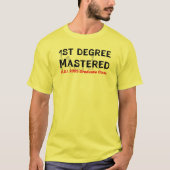Master Degree CSI Spaß T - Shirt (Vorderseite)
