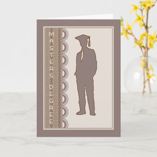 Master-Degree-Karte für Son oder jemand Karte (Gelbe Blume)