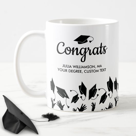 Master Degree MA MS Abschluss Gift Glückwunsch Gra Kaffeetasse