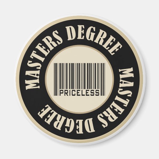 Master Degree Priceless Magnet (Vorne)