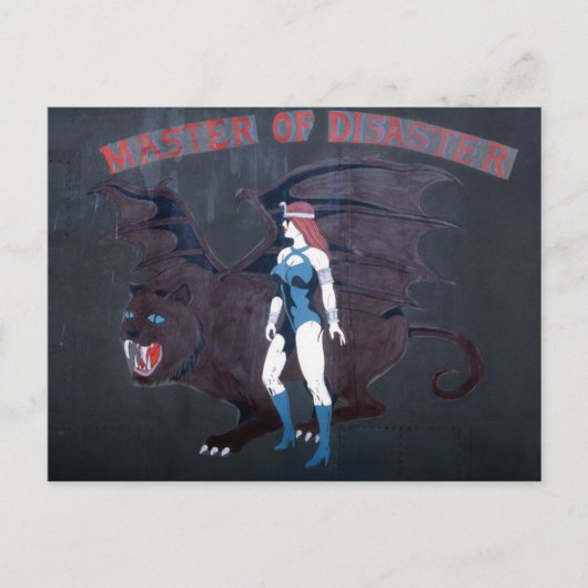 MASTER DES DESASTERS - B-1B LANCER NOSE ART POSTKARTE (Vorderseite)
