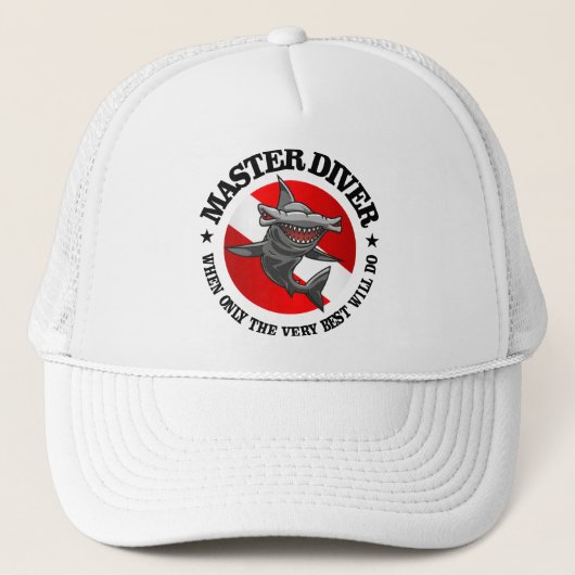 Master Diver (Hammerhead) Truckerkappe (Vorderseite)