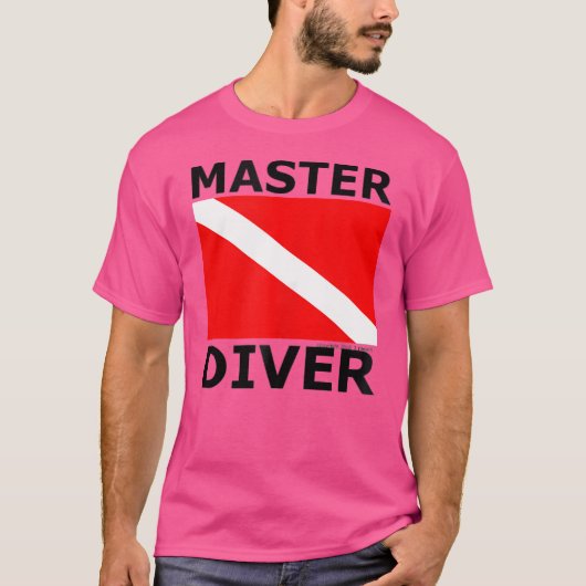 Master Diver Scuba Diving Flag T-Shirt (Vorderseite)