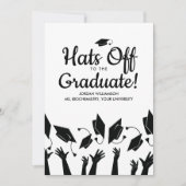 Master Doktorat Bachelors Grad Grad Foto Einladung (Vorderseite)