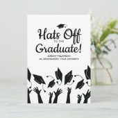 Master Doktorat Bachelors Grad Grad Foto Einladung (Stehend Vorderseite)