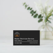Master Electrical Business Cards Visitenkarte (Stehend Vorderseite)