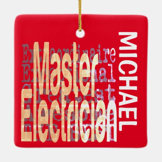Master Electrical Extraordinaire CUSTOM Keramikornament (Rückseite)