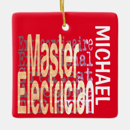 Master Electrical Extraordinaire CUSTOM Keramikornament (Vorderseite)