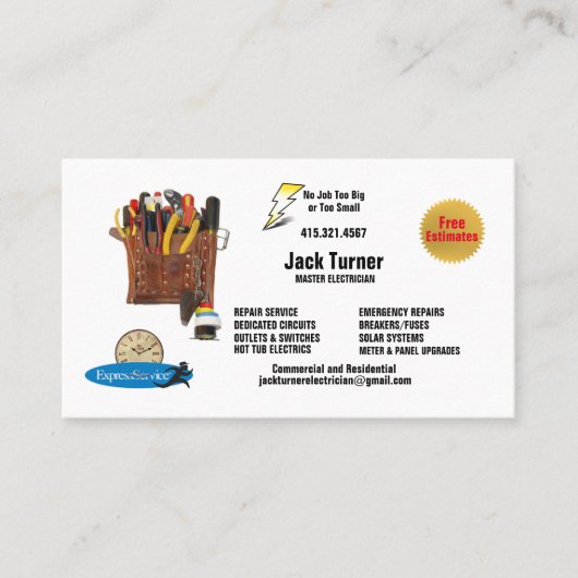 Master Electrical Visitenkarte (Vorderseite)