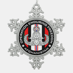 Master EOD OEF Schneeflocken Zinn-Ornament