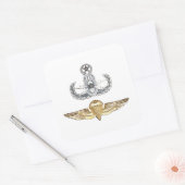 Master EOD Parachutist Quadratischer Aufkleber (Umschlag)