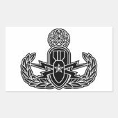 Master EOD Schablone Rechteckiger Aufkleber (Vorderseite)