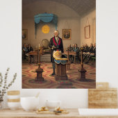 Master Freemason Washington 1870 Poster (Küche)