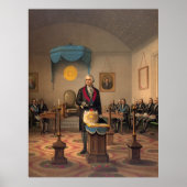 Master Freemason Washington 1870 Poster (Vorne)
