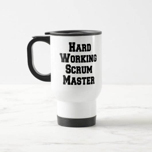 Master für harte Arbeit Reisebecher (Links)
