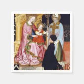 Master G.Z. Madonna and Child mit dem Spender Serviette (Vorderseite)